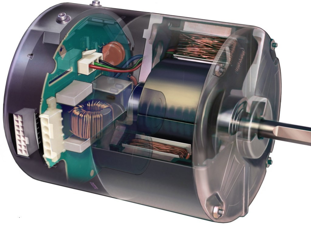 ECM motor